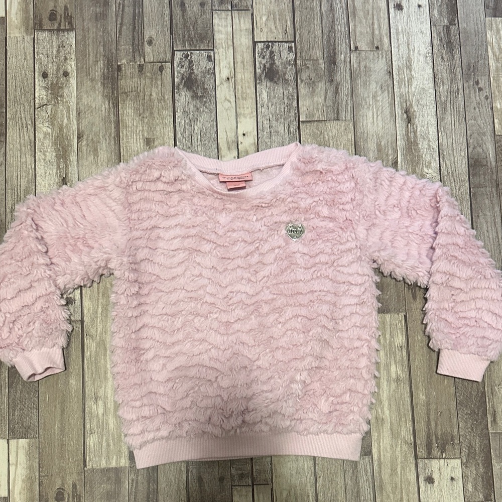 Juicy Couture girls fuzzy crewneck